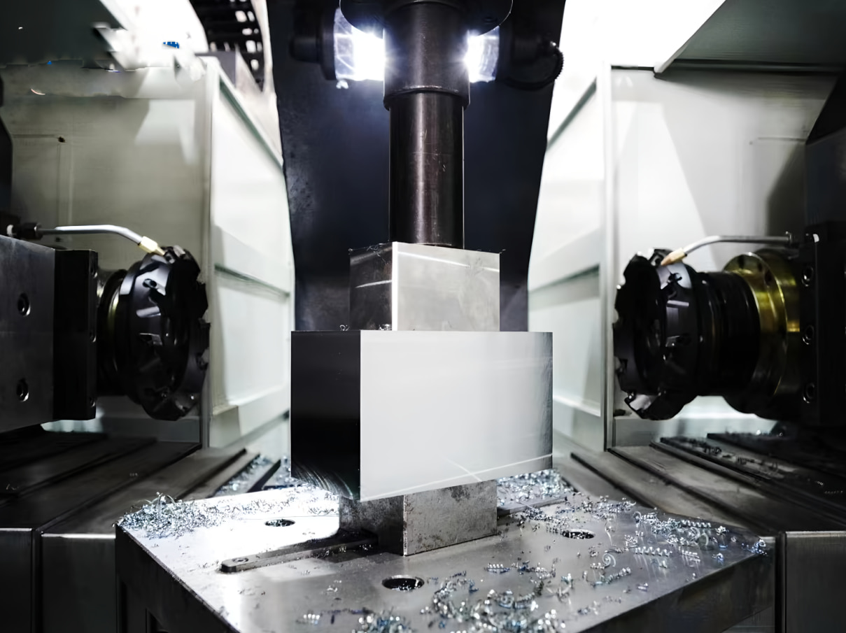 Penggilingan CNC Tugas Berat untuk Pemesinan Inti Blade